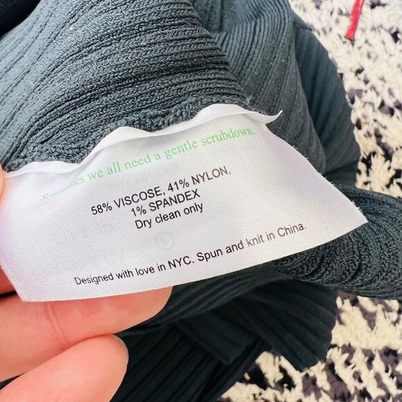 MM Lafleur Finley Jardigan ribbed knit stretch pants, green, Size XL L73 - Picture 9 of 10